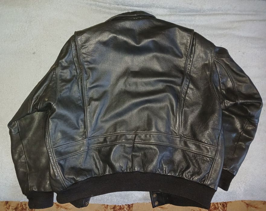 Чоловіча шкіряна куртка бомбер авіатор xxl / куртка кожаная мужская