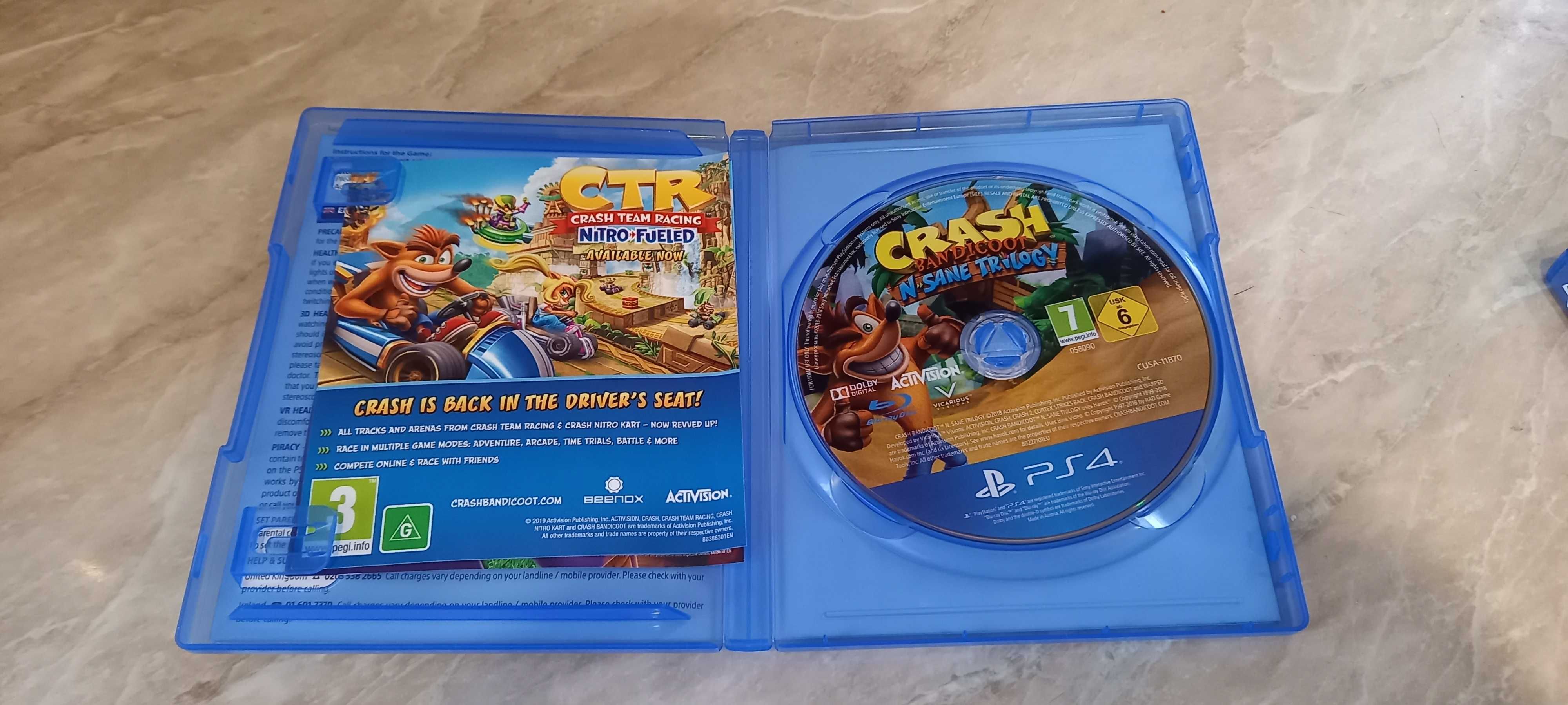 диск PS4 Playstation 4 Crash Bandicoot N Same Trilogy