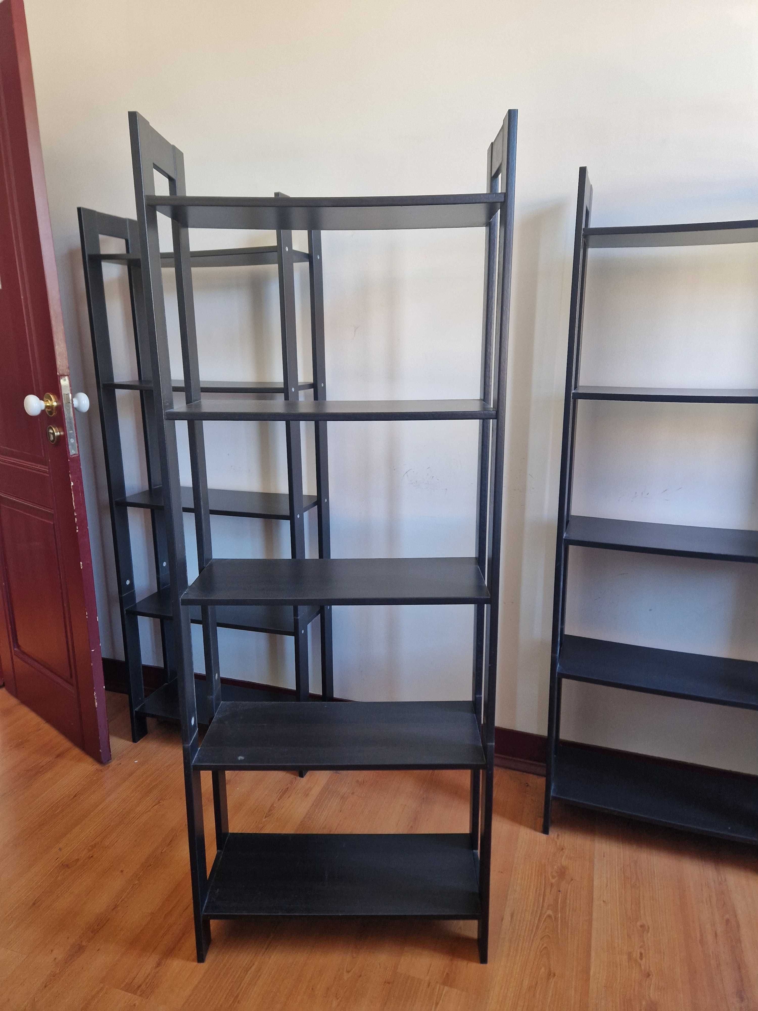 Estante LAIVA Preta/Castanha  Ikea