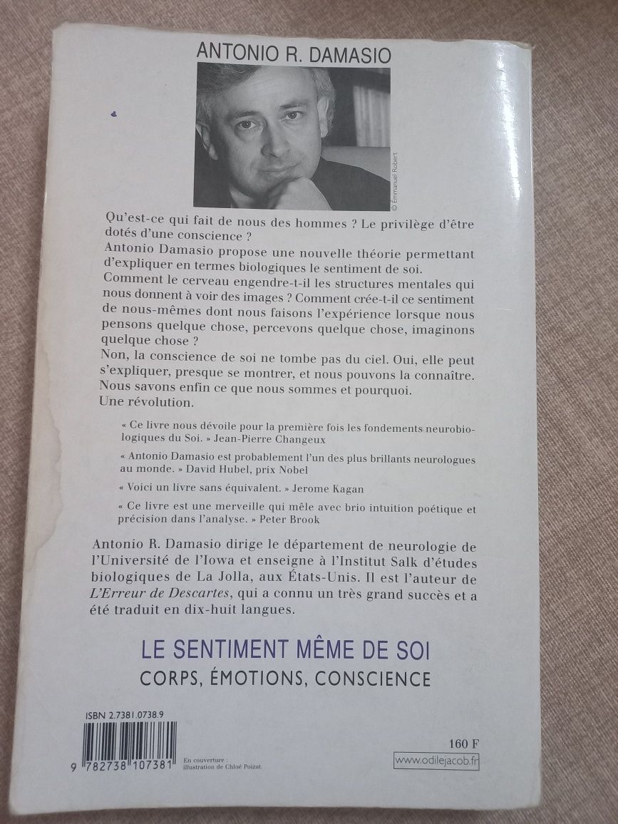 Le Sentiment de Soi de Antonio Damásio