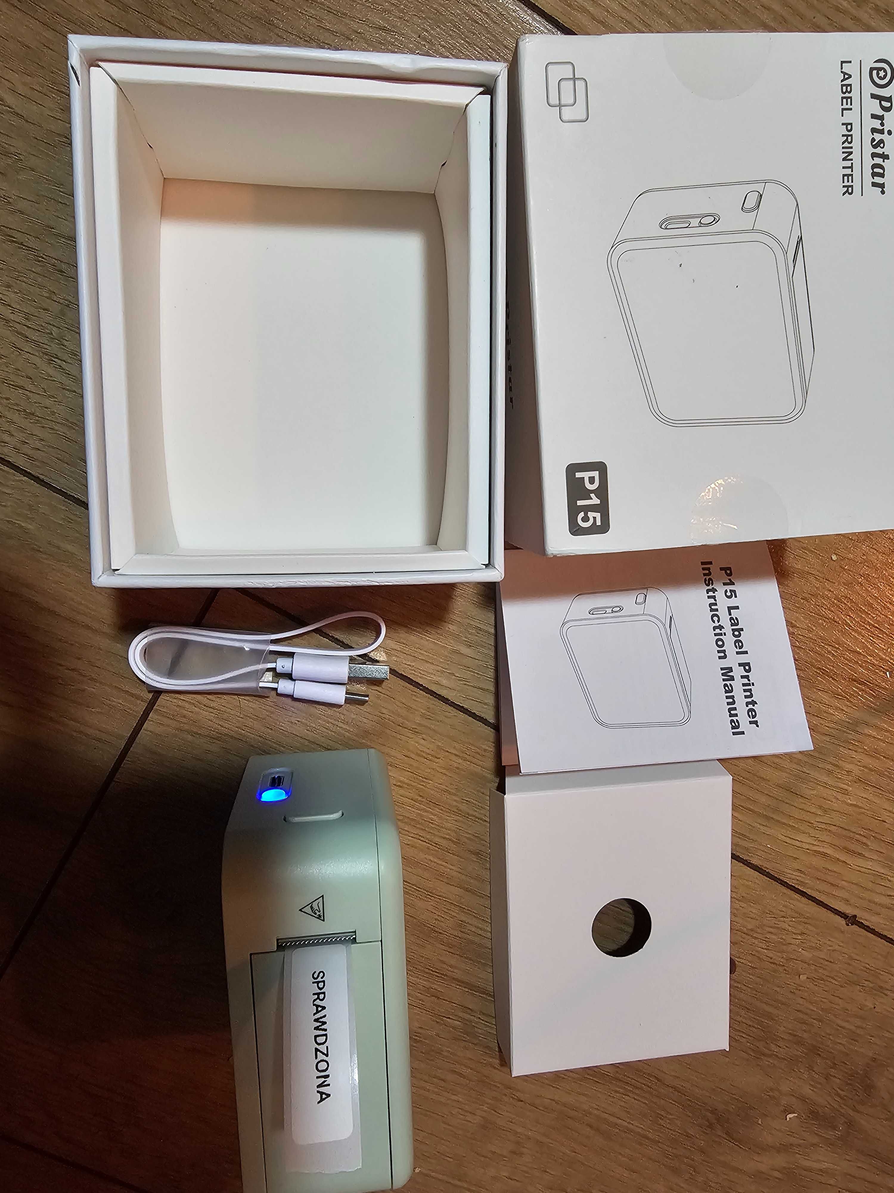 Drukarka Termiczna Etykiet Bluetooth Pristar P15, mini, ETYKIECIARKA