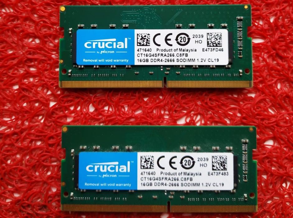DDR4 2x16gb 2666 в ноутбук оперативна пам'ять