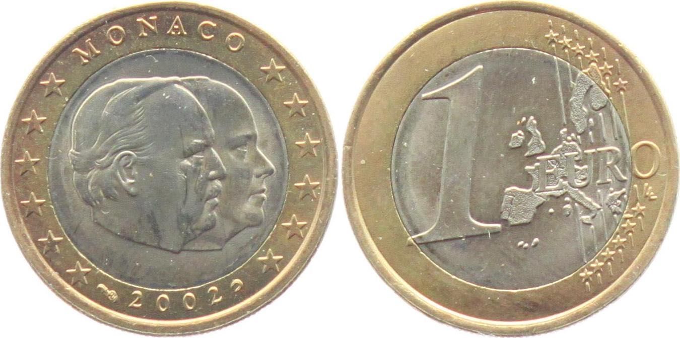 Евро монеты Монако 2002 год 2€, 1€, 50c, продажа комплектом