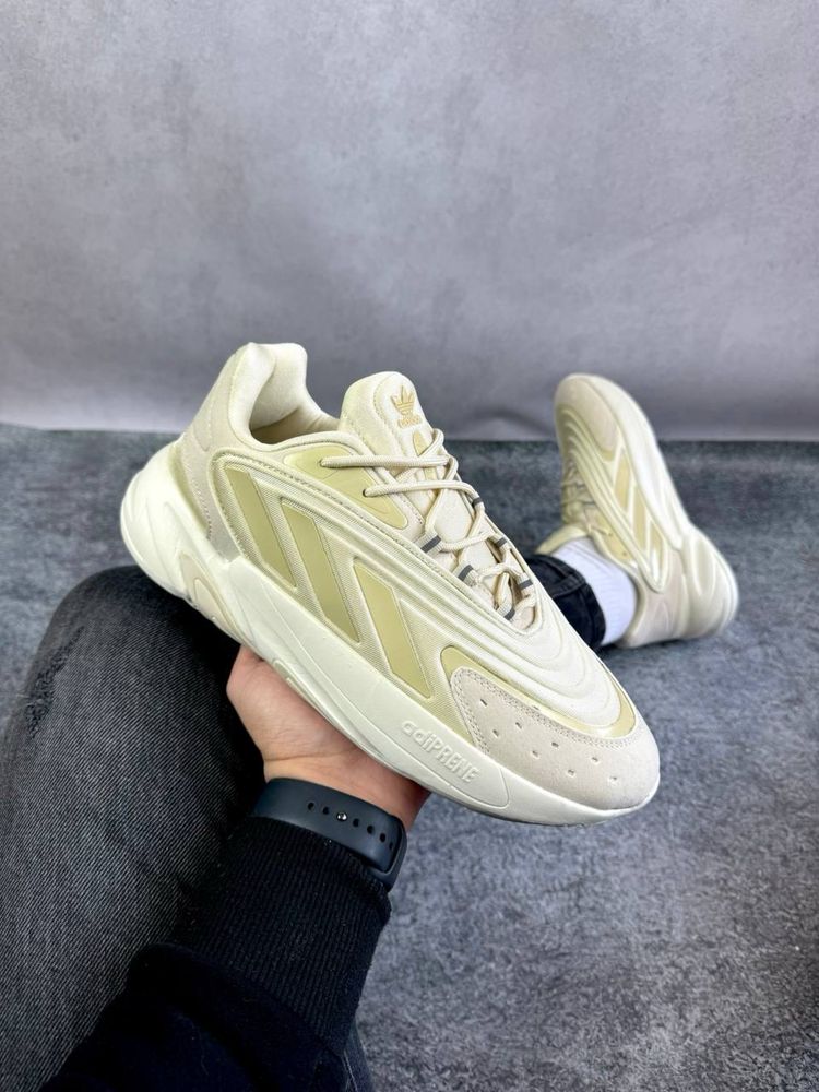 Оригінальні чоловічі кроси кросіки Adidas Ozelia Beige