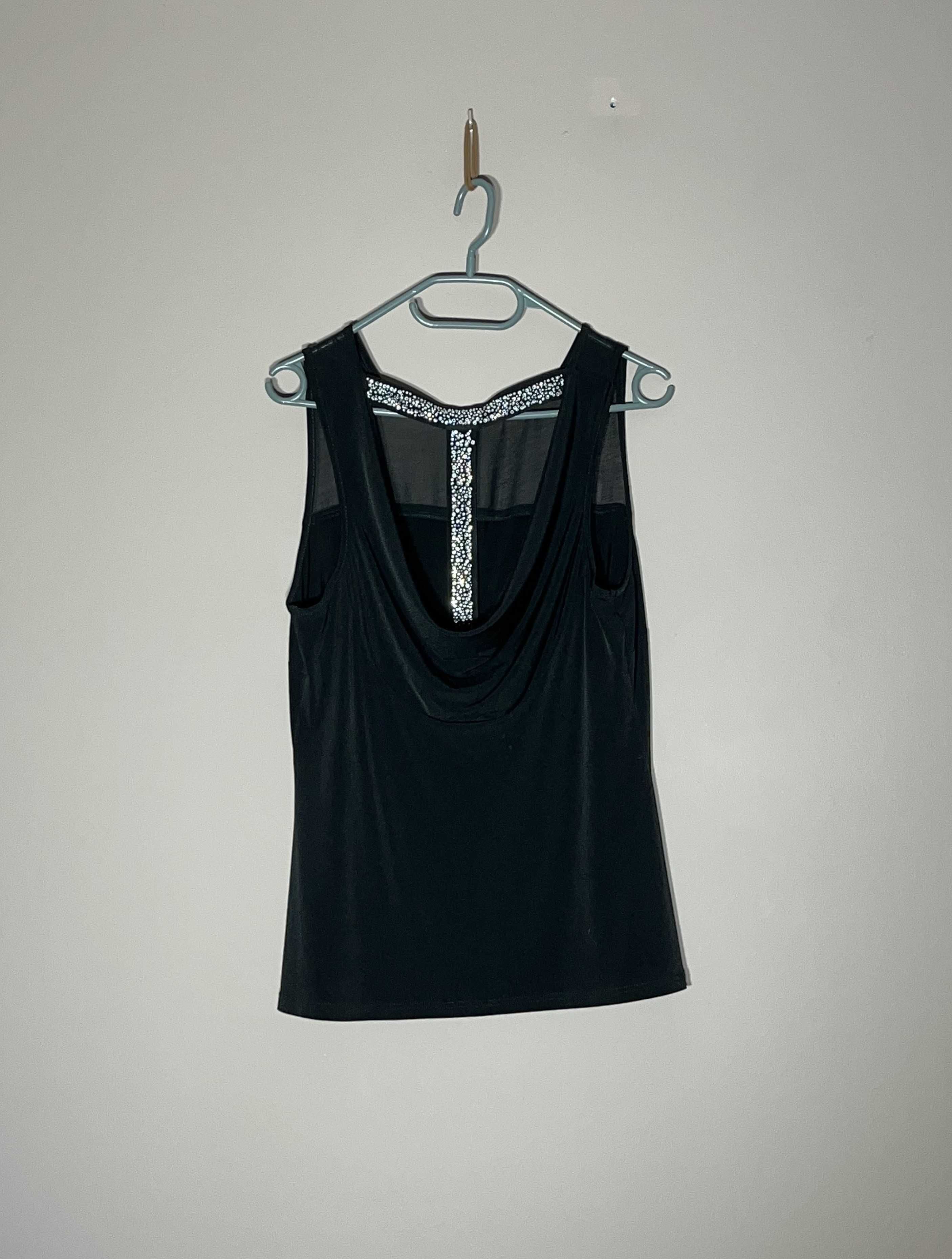 Piękna błyszcząca bluzka/top idealny na sylwestra M/L 38/40