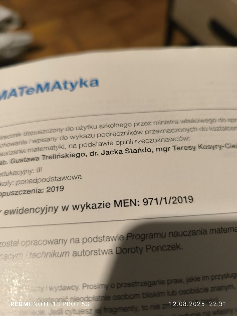 Zostala tylko kl.1 Podręczniki do liceum i technikum jak na zdjęciu