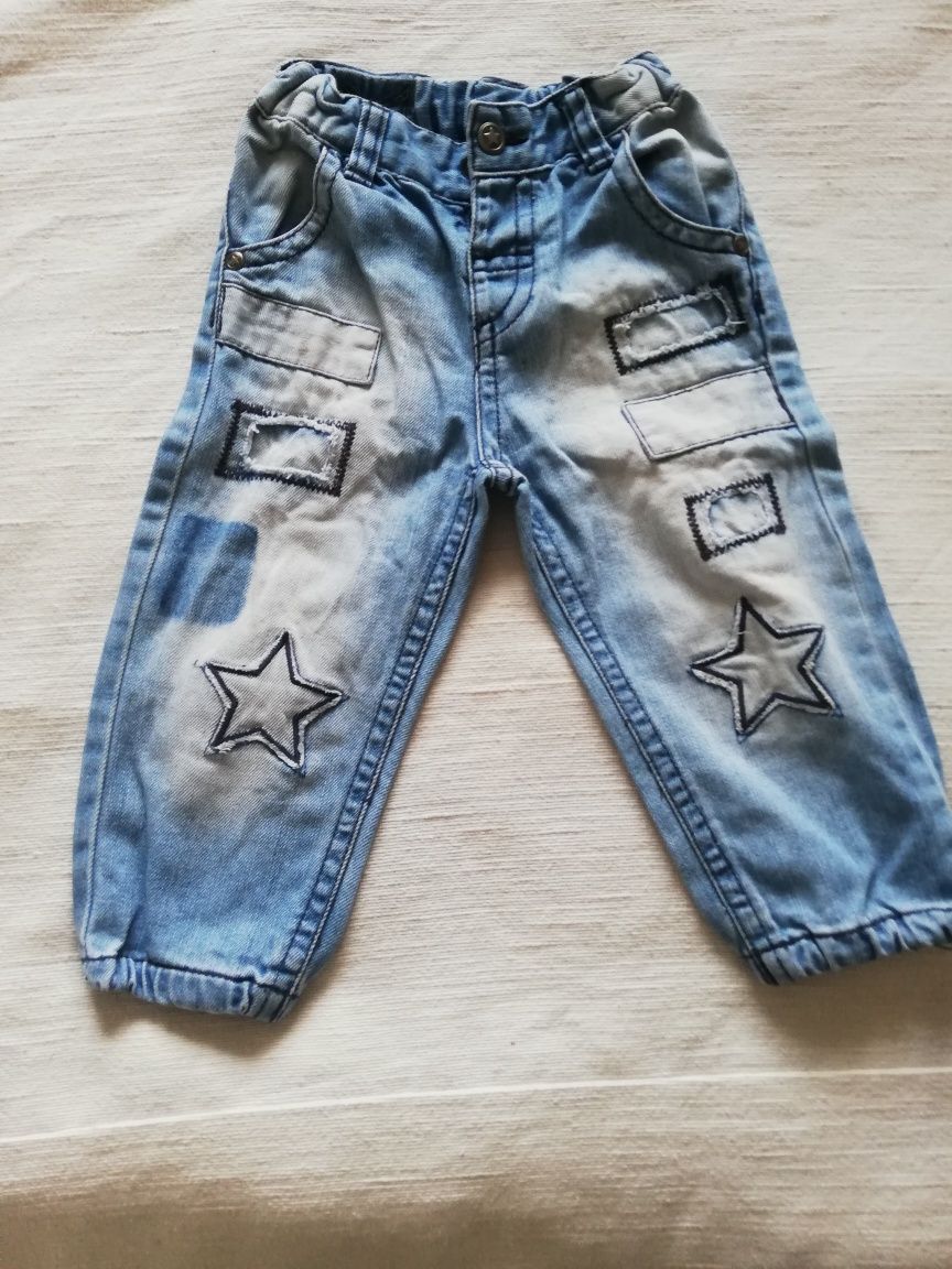 Spodnie jeansowe firmy LINDEX w rozm. 80