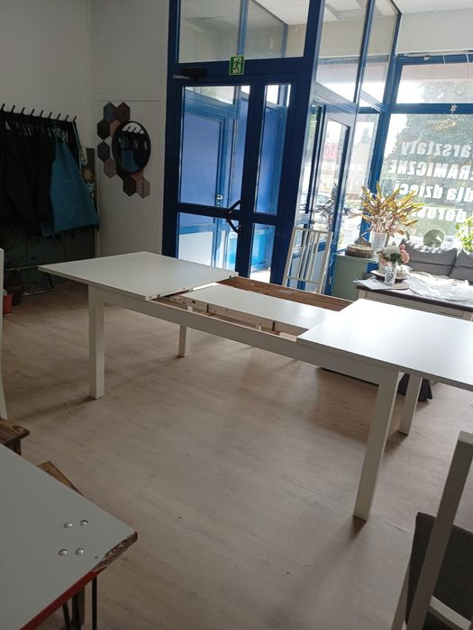 Duży biały stół rozkładany IKEA
