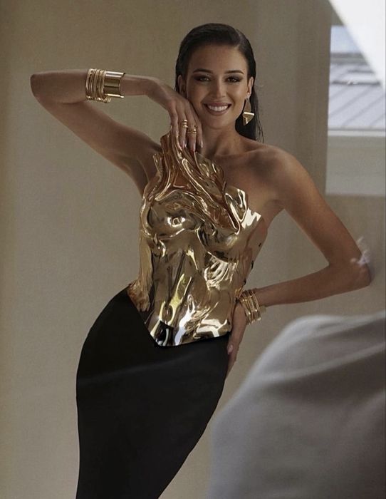 Корсет золото срібло ХS-L