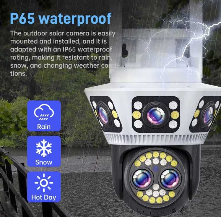 Najnowsza Zewnętrzna kamera 8K IP WiFi/CCTV 10xZoom/Śledzenie celu