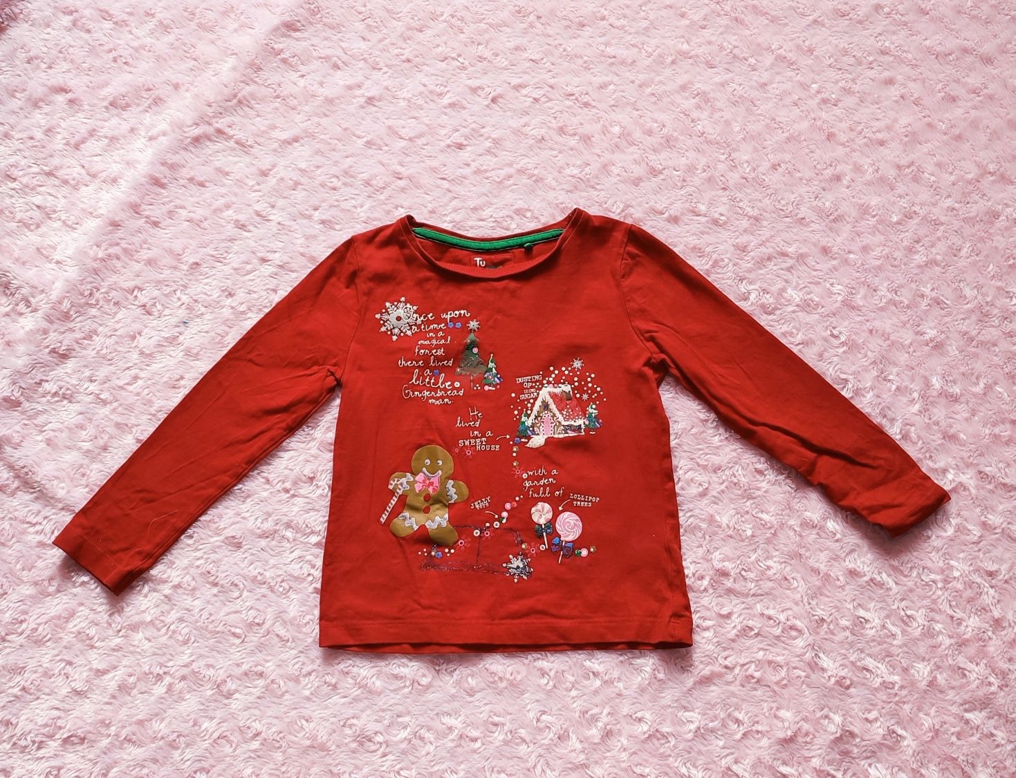 TU Bluzeczka świąteczna na Boże Narodzenie r.104