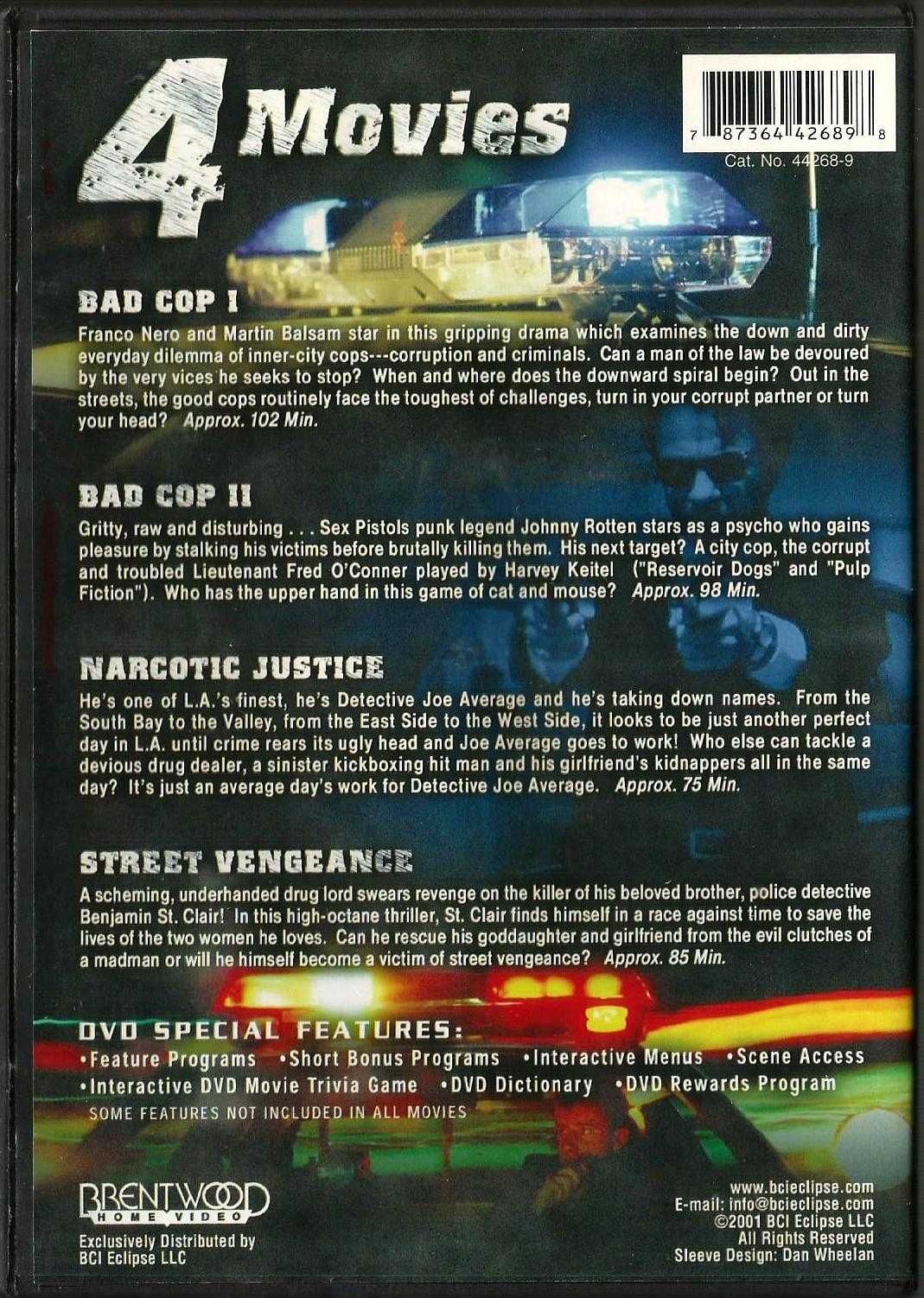 COPS 4 Movies DVD Set 2