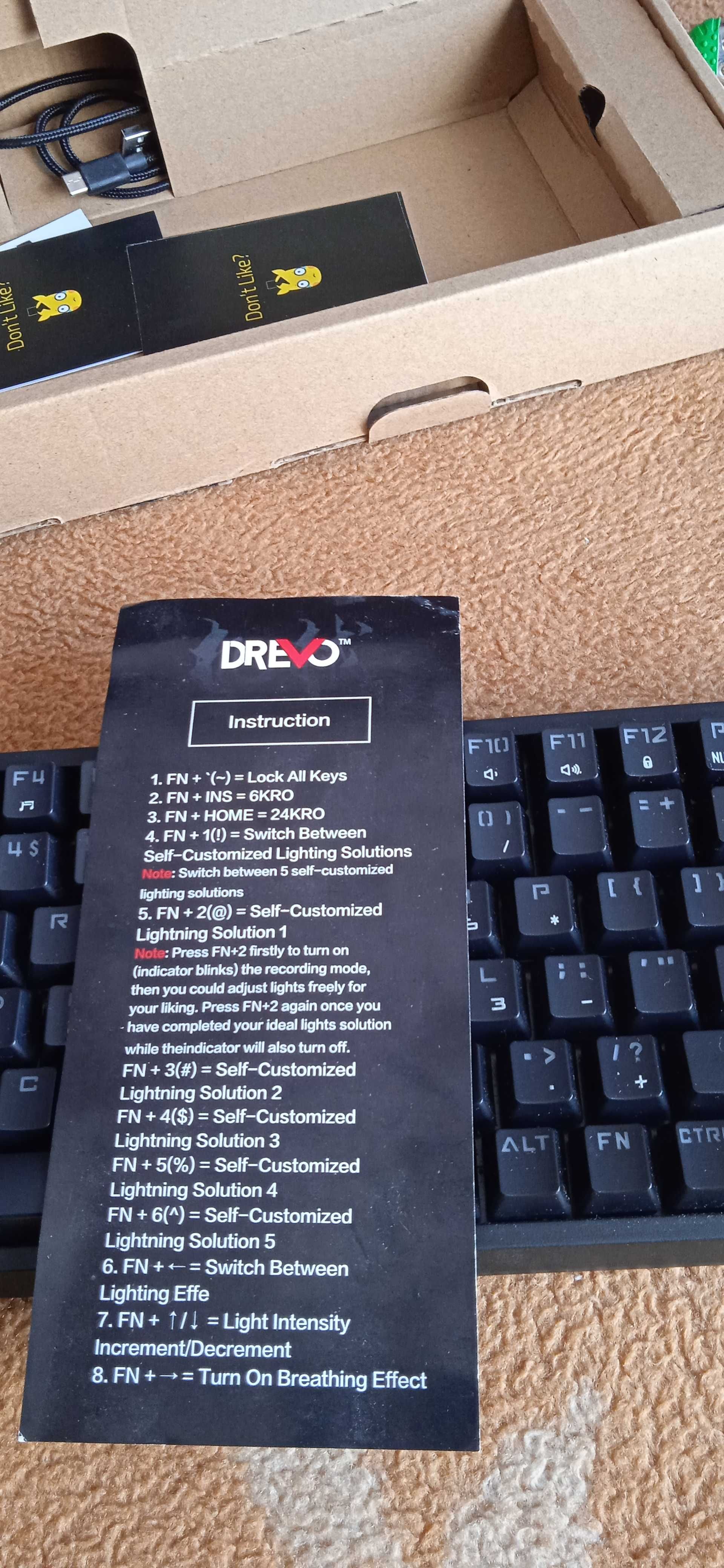 Teclado Mecânico Drevo Gramr 84