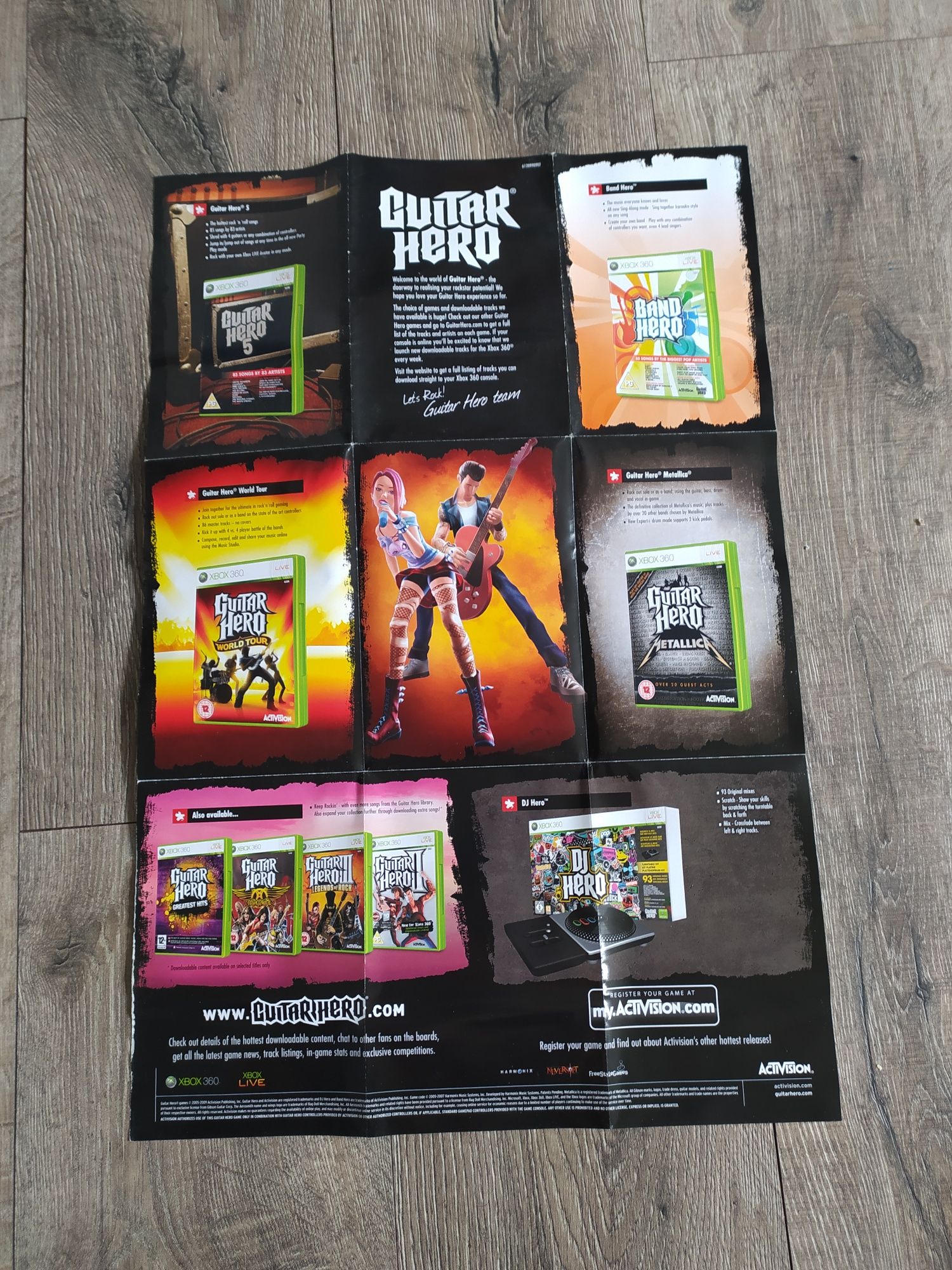 Plakat Guitar Hero Xbox 360 Wysyłka