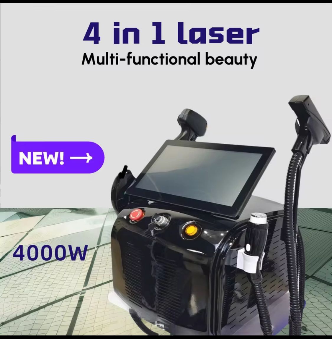 Laser de iodo 808 de 4 ondas 755nm 808nm 940nm 1064nm