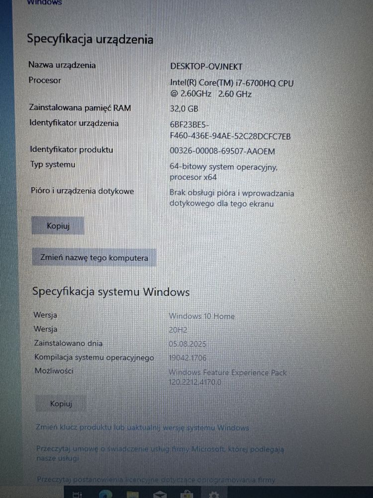 Laptop gamingowy MSI Leopard Pro gp72 6qf