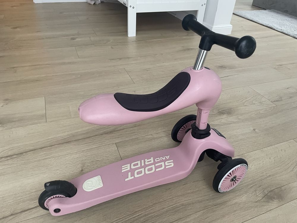 Scoot and ride 2w1 różowy