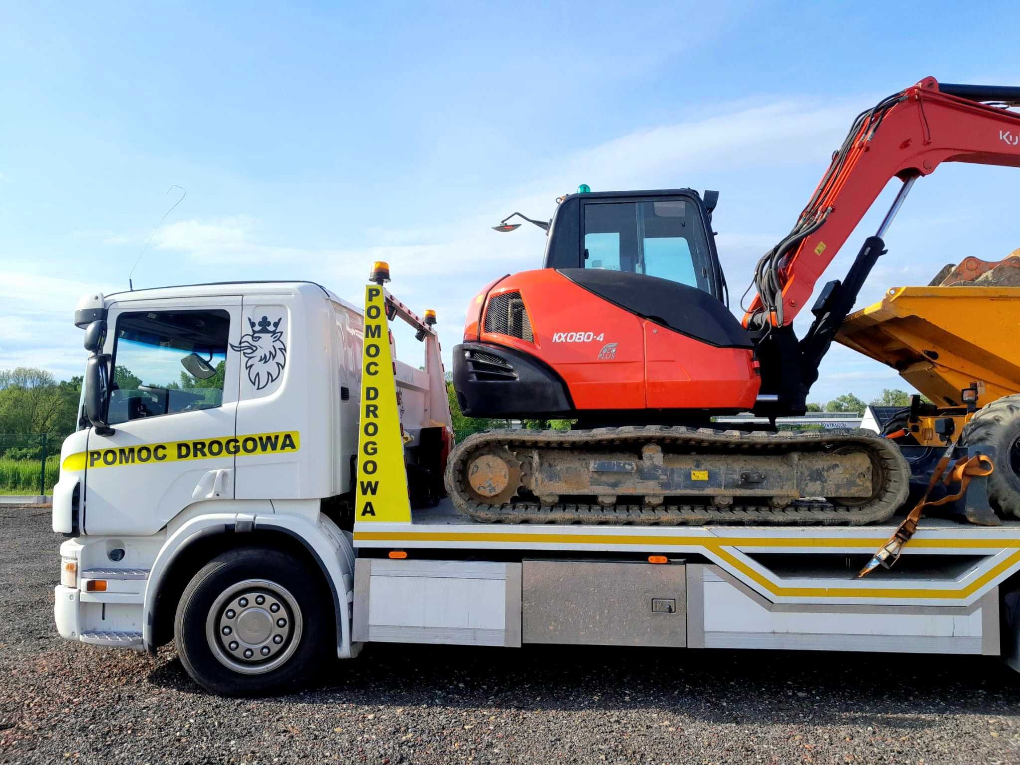 Wynajem koparki gąsienicowej 9t z młotem udarowym 300kg - z operatorem