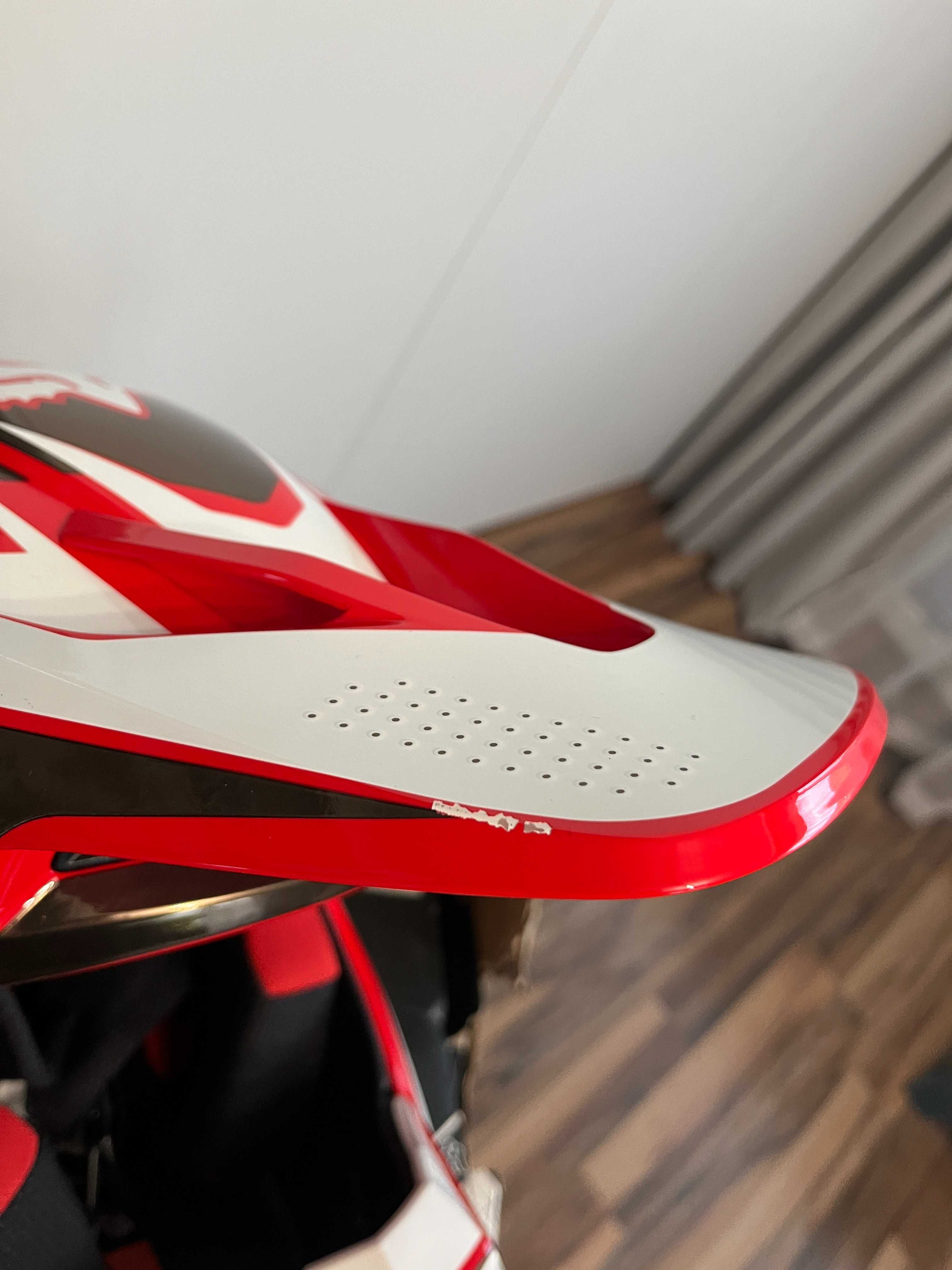 Kask FOX V3 RS Mirer Red MX (cross,quad,enduro,mtb) GWARANCJA