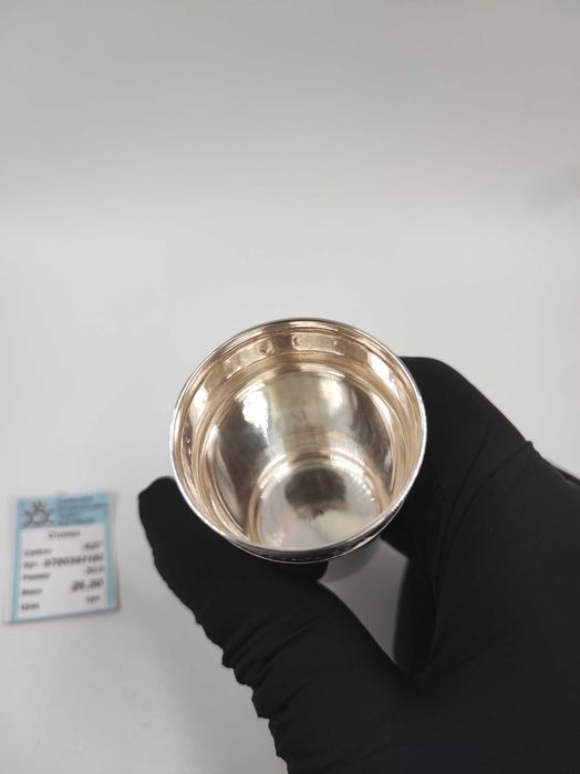 Ще 3! Срібна Чарка "Муріті" з чорнінням, об'єм 30 мл; вир-к Харків, Ук