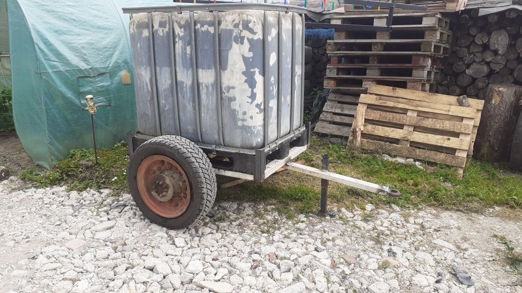 mauzer 1000l beczka  wuzek podwozie