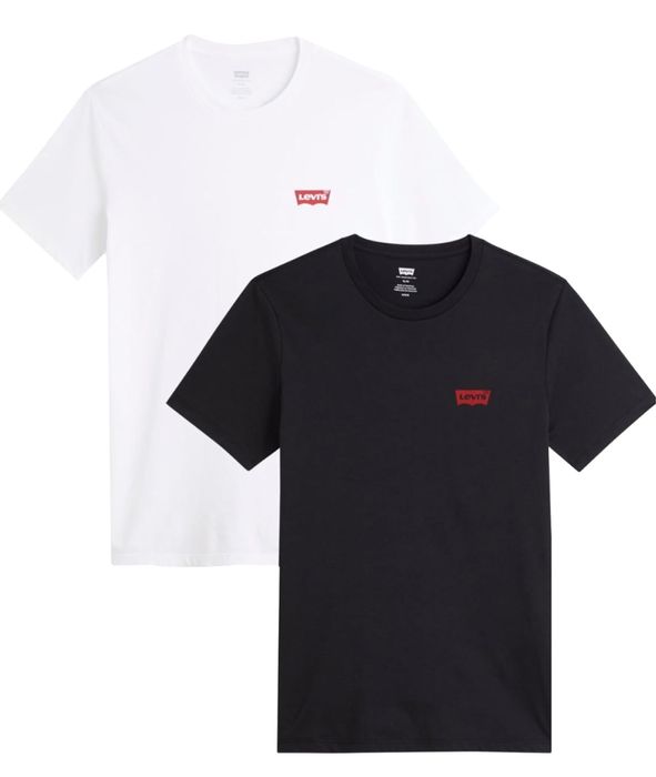 Komplet 2 T-shirtów Levi’s, XS, Slim Fit biały i czarny