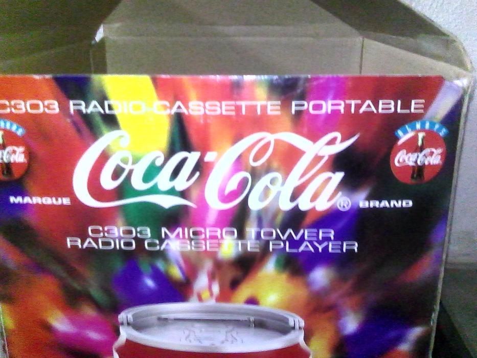 radio com formato de lata COCA COLA (novo na caixa)