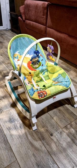 Leżaczek, bujak z funkcją wibracji Fisher Price