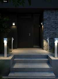 Balizador Poste Luz Exterior - Nordluxz Pontio 15 - Branco 85cm - PAR