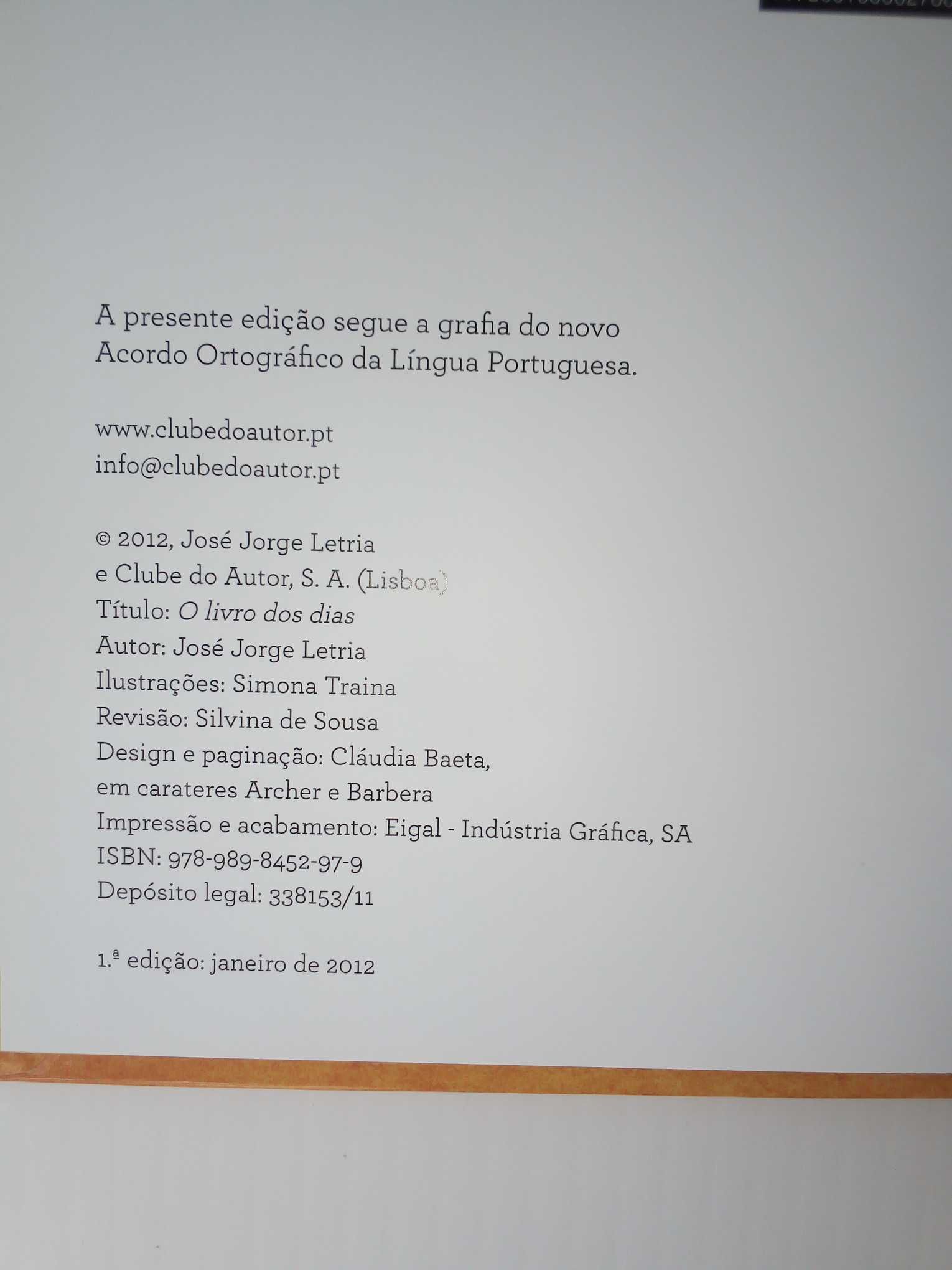 Livros "O livro das boas-noites" e "O livro dos dias", (Ler+)