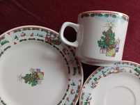 Zestaw świąteczny porcelana