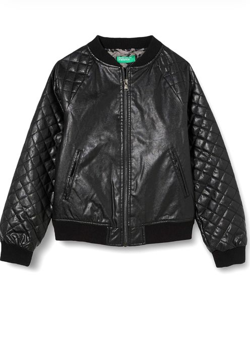 Шкіряна куртка-бомбер Benetton, 130
