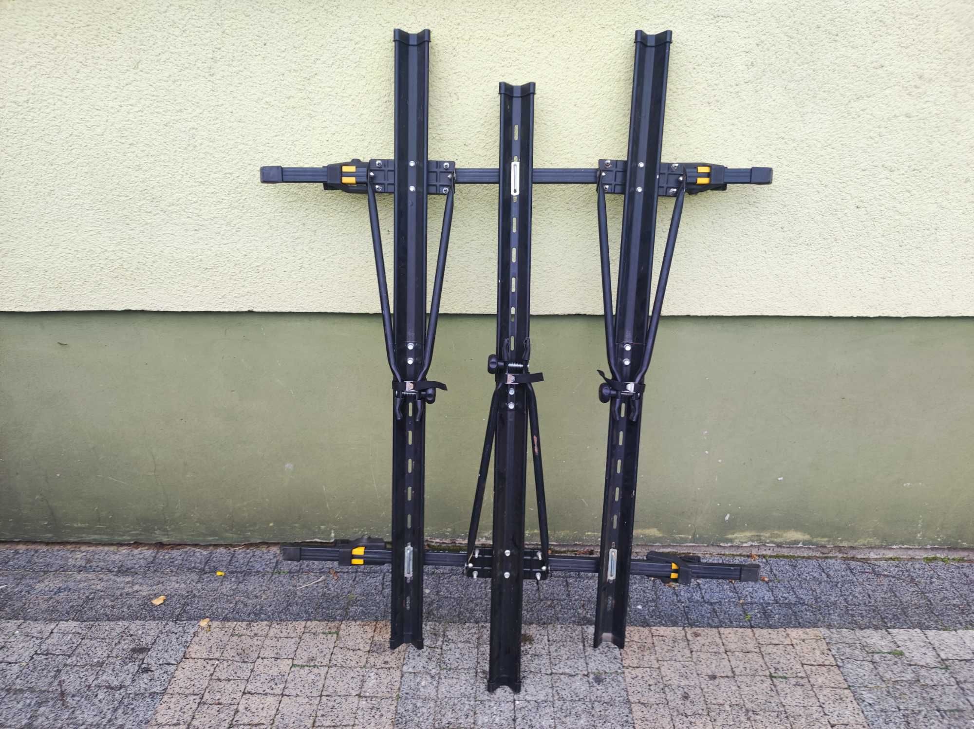 Bagażnik Rowerowy Dachowy,Relingi na 3 rowery+belki bazowe
