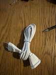 Kabel / Przedłużacz 3m Bialy do lampek choinkowych,  Telefonu, laptopa