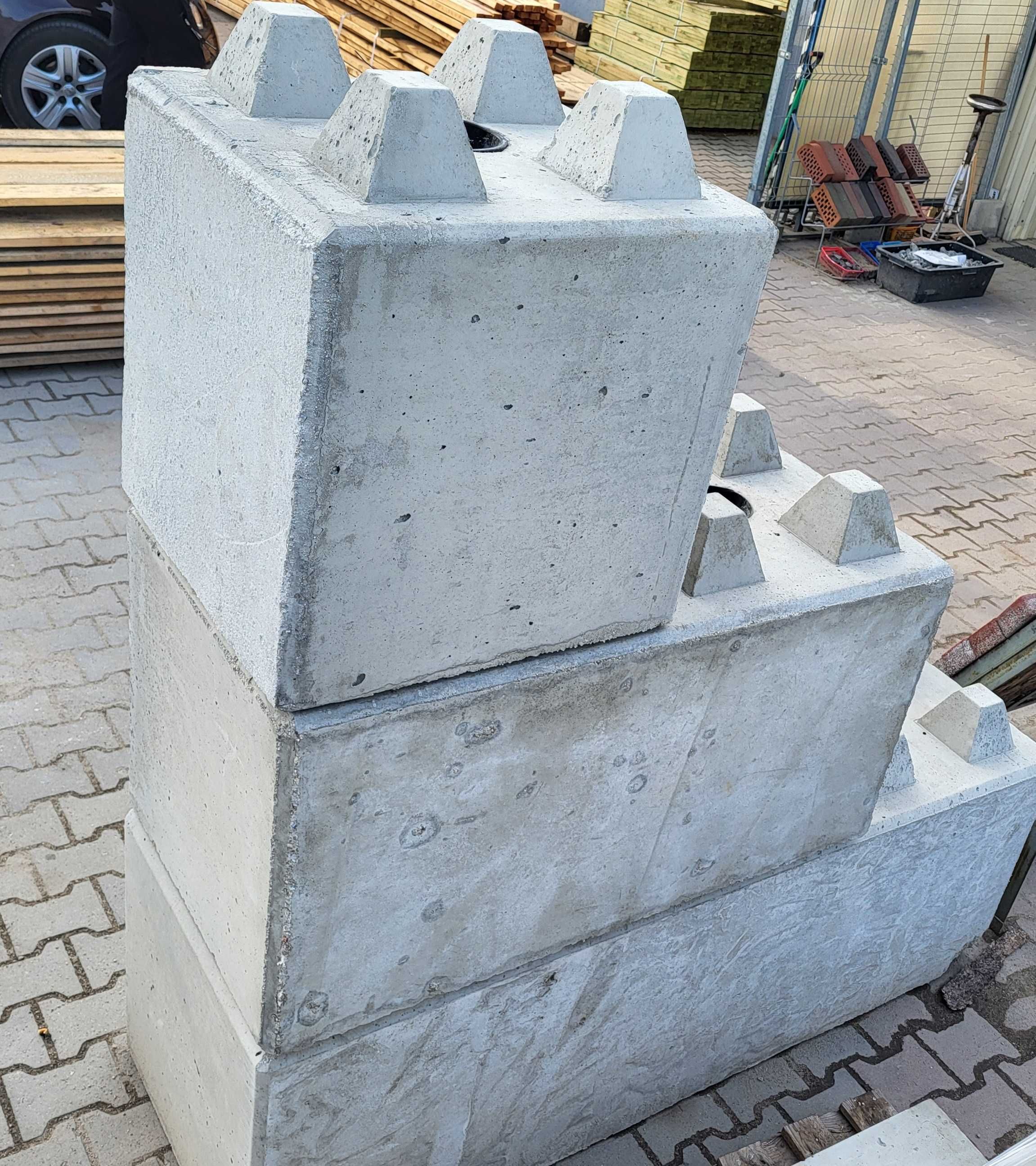 BLOK oporowy betonowy LEGO ściany mur  60 cm 120cm 180cm