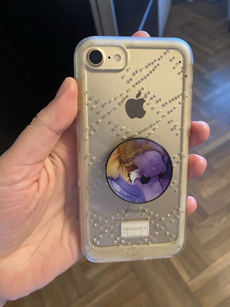 Iphone 7 + case svarowski 128 GB