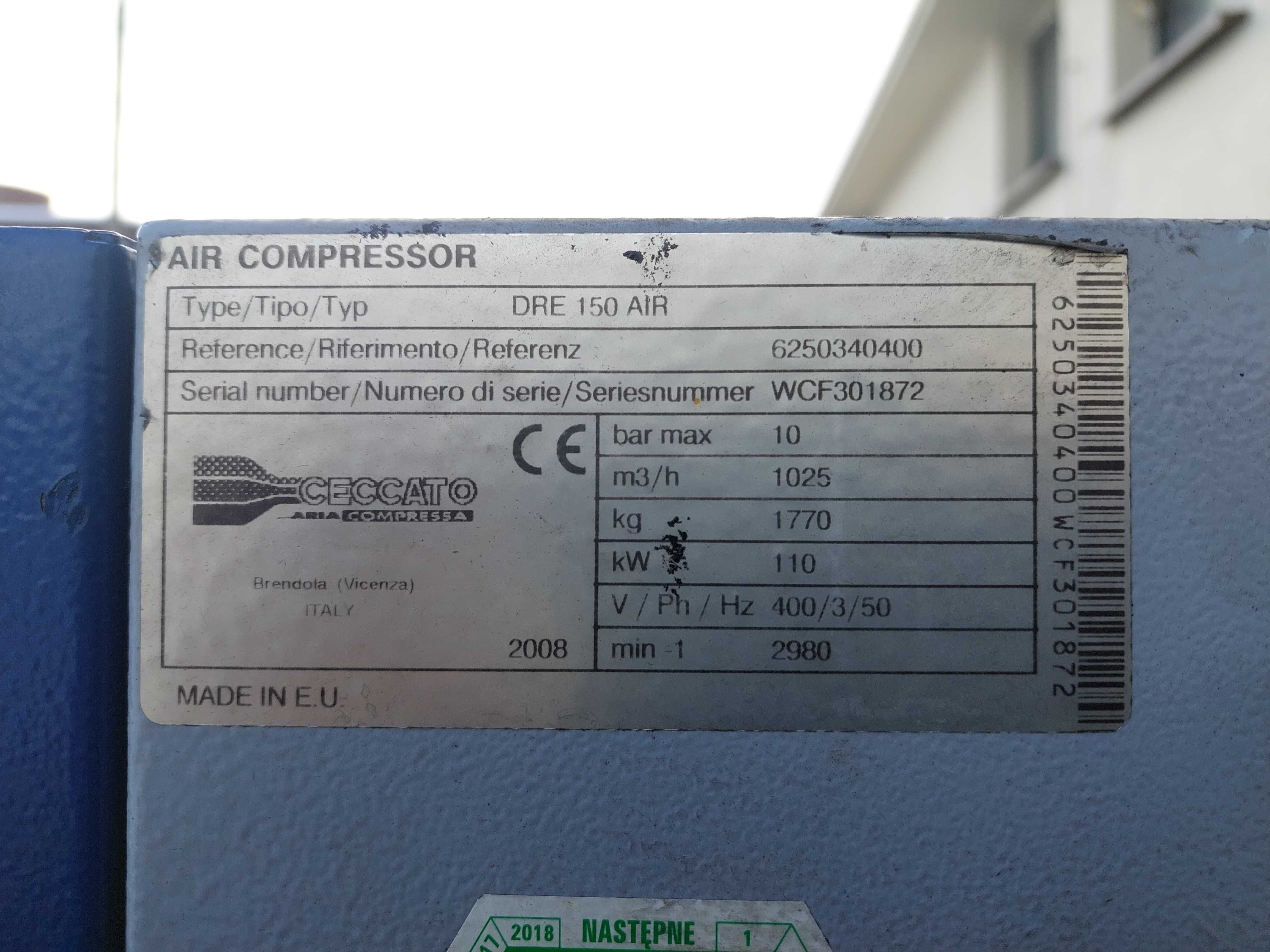 Kompresor / Sprężarka Compair L110  - 110kW