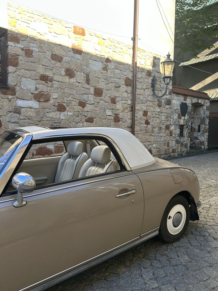 Nissan Figaro klasyk auto retro do ślubu na sesję,włoski, cabrio