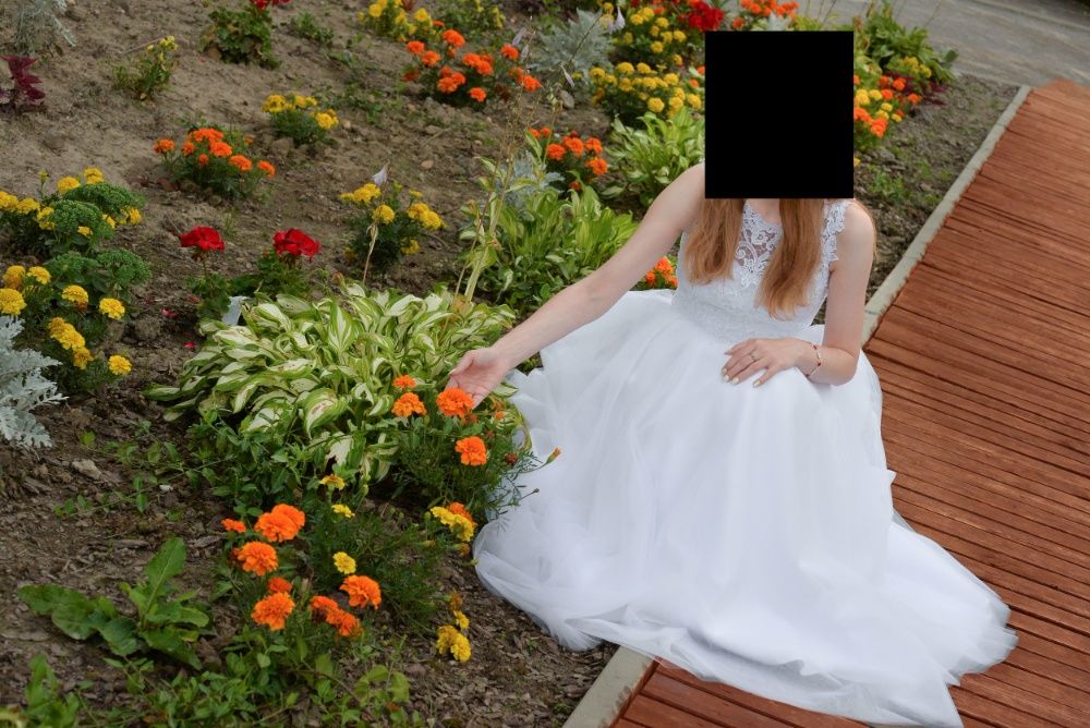 Piękna Suknia Sukienka Ślubna Emmi Mariage Exclusive Ofelia 34 XS