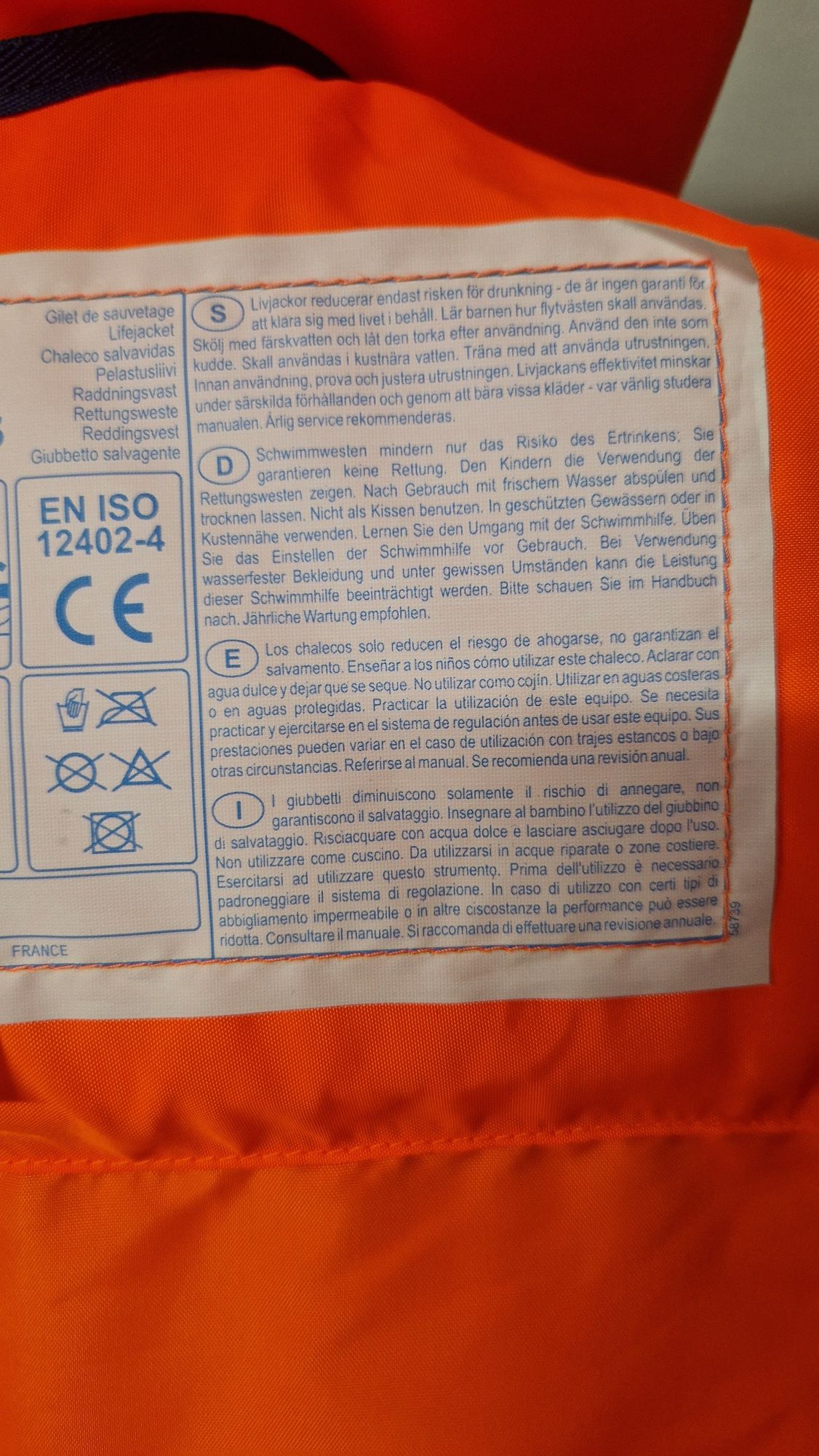 Colete salva-vidas Criança Plastimo