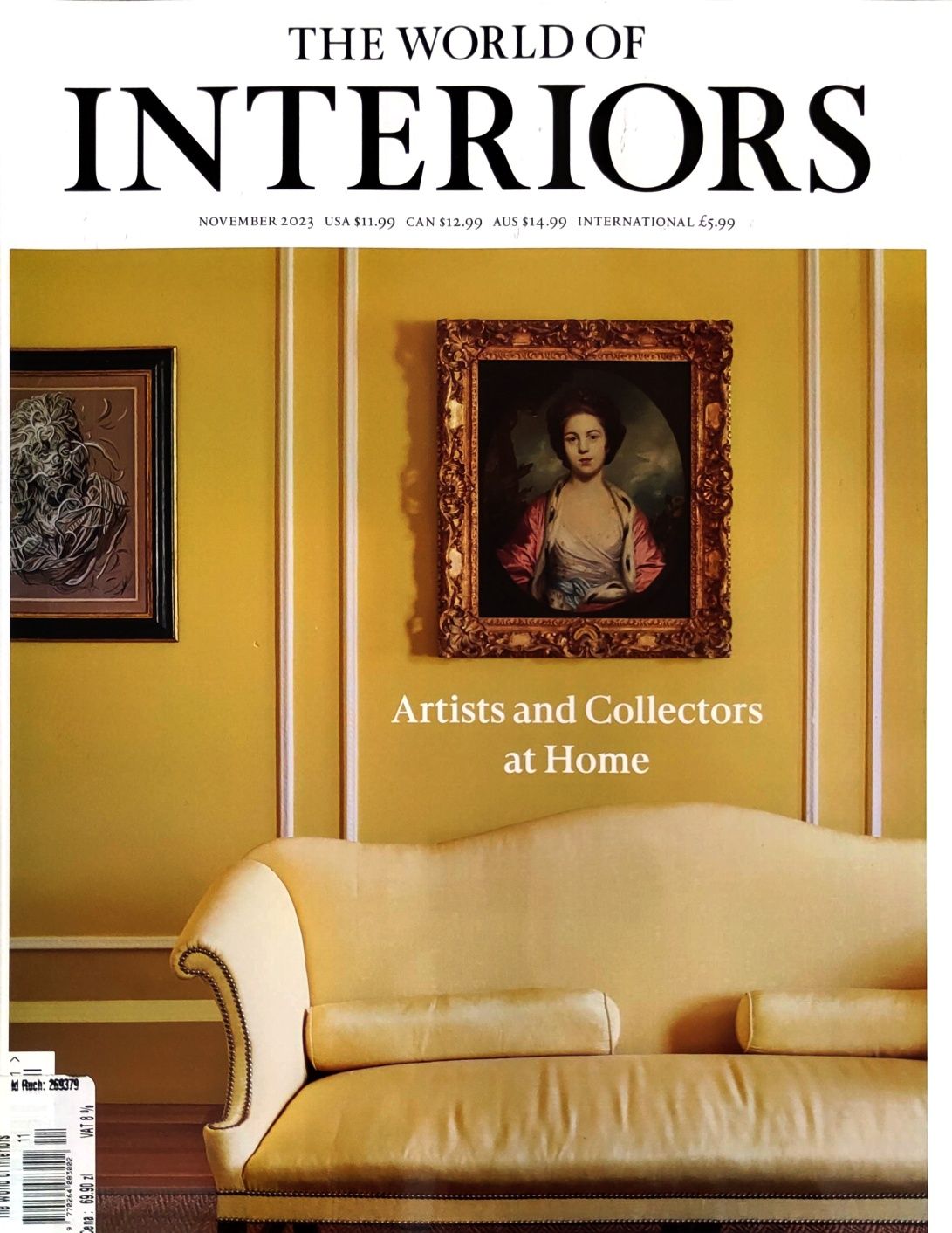 Magazyn World Of Interiors Świat Wnętrz 11 '23 rzeźba, wystrój, design