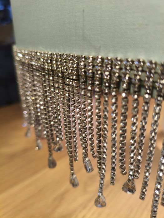 Miętowy abażur Glamour 50cm x 30cm