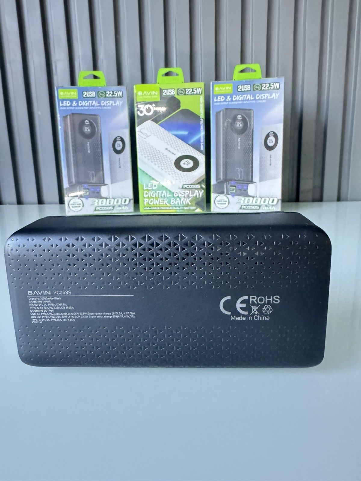 Повер Банк Bavin PC085s 30000mah 22.5w+QC3.0(PowerBank Бавин)