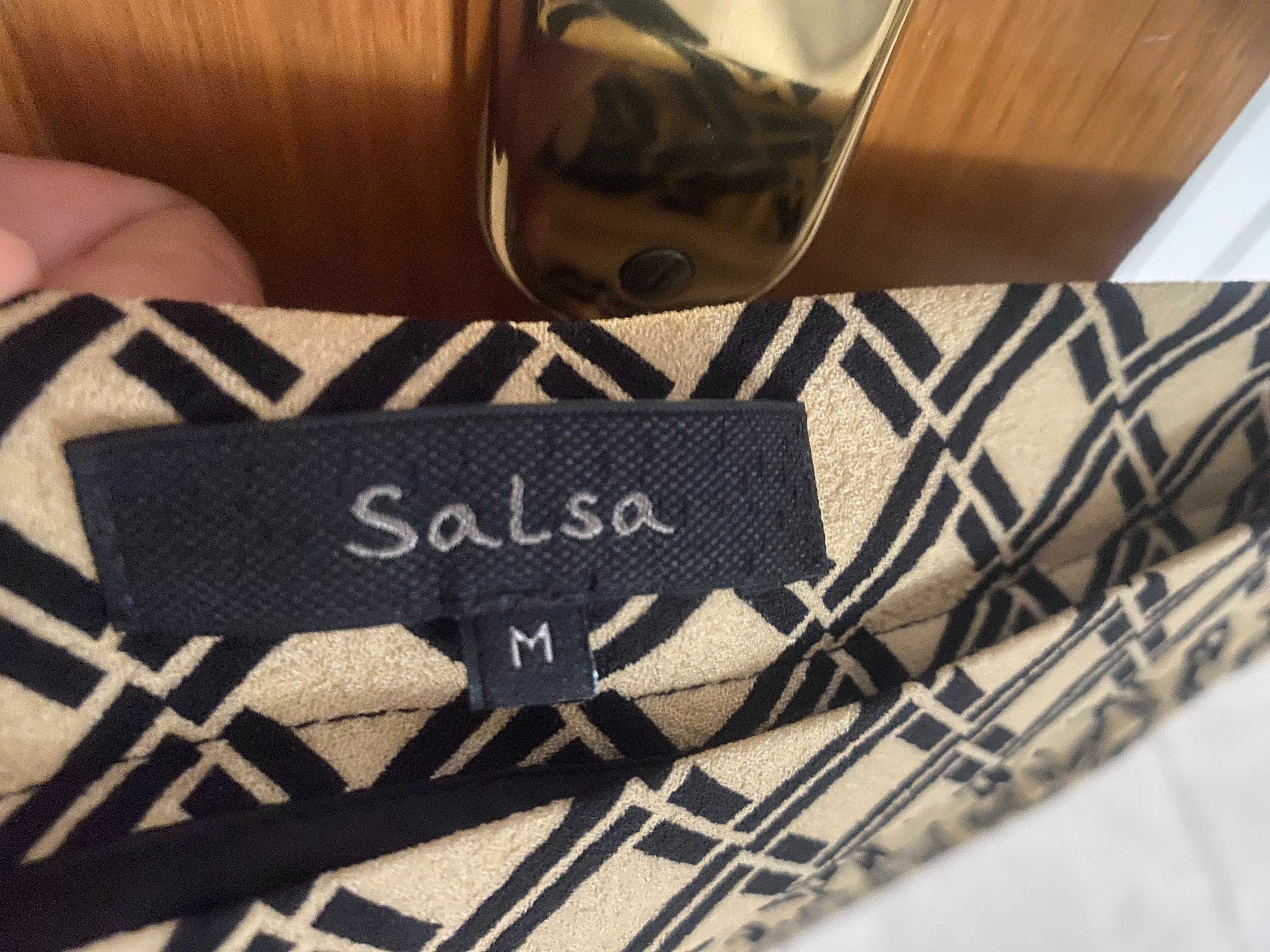 Saia comprida plissada da Salsa