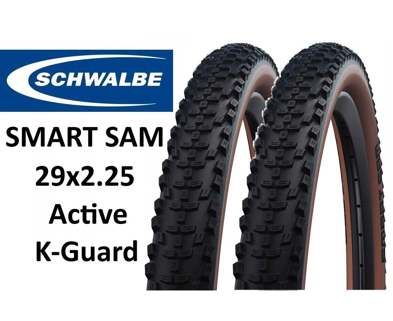 2 * NOWA Opona rowerowa Schwalbe Smart Sam 29x2.25" Active brązowy bok
