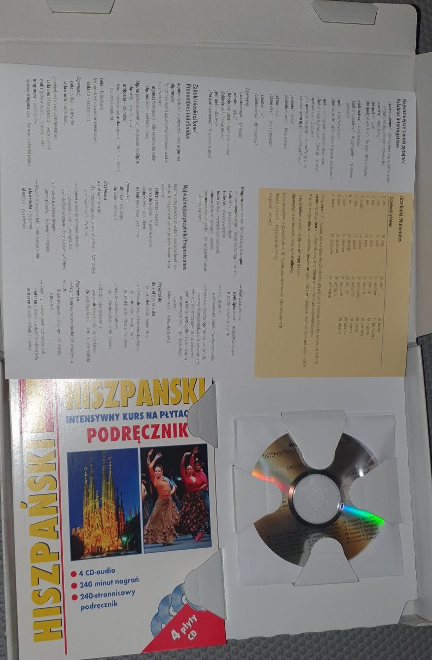 Hiszpanski intensywny kurs na plytach cd