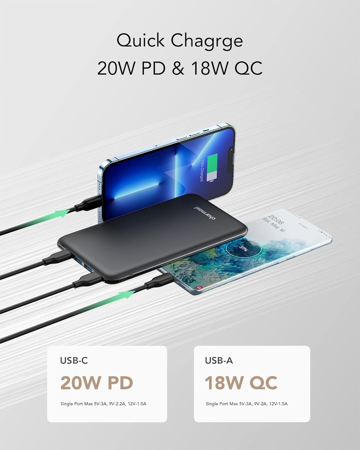 Powerbank Charmast 26800 mah