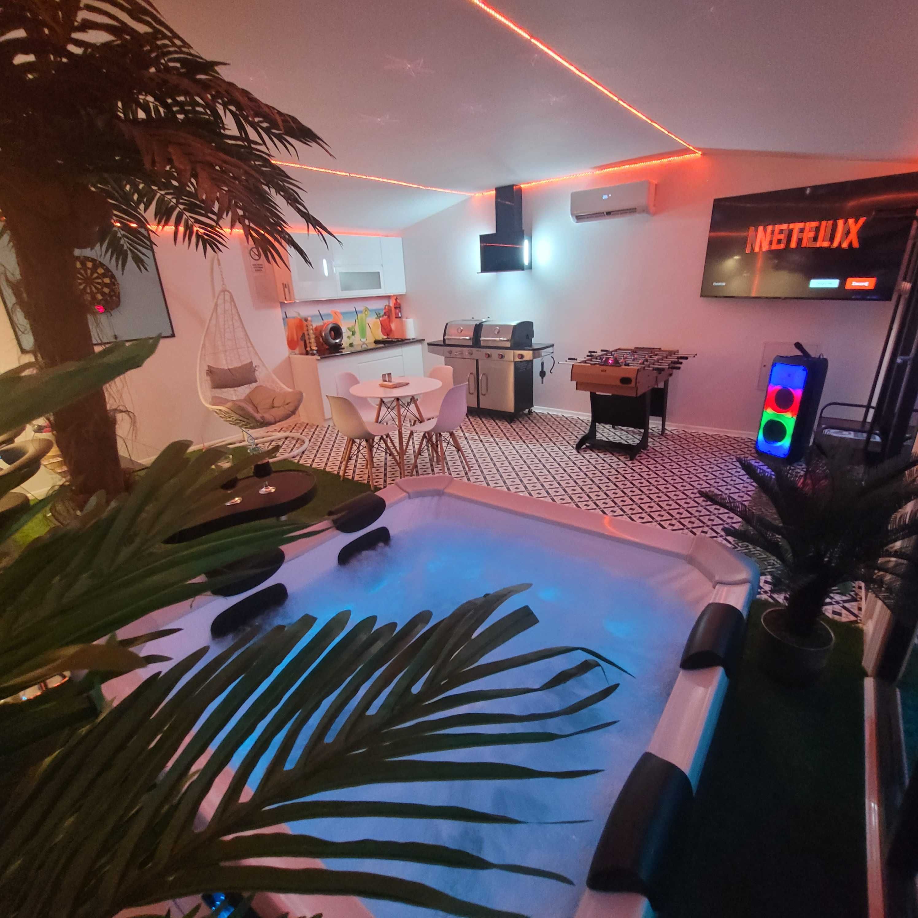 Apartament Domek Nastrojowy LOVE SPA JAUCUZZI w pokoju na wyłączność