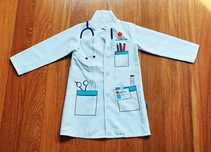 Fato de Médico para criança tamanho 6 - 8 anos