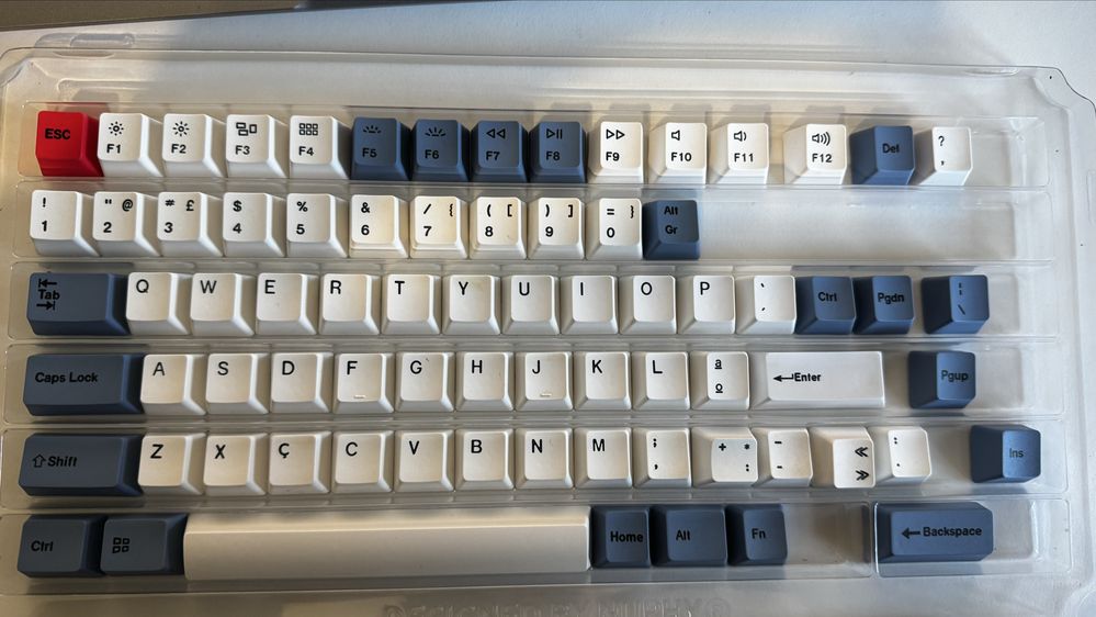 Keychron V1 Custom + Panthom red switches + Wooden Pad + 3 keySets